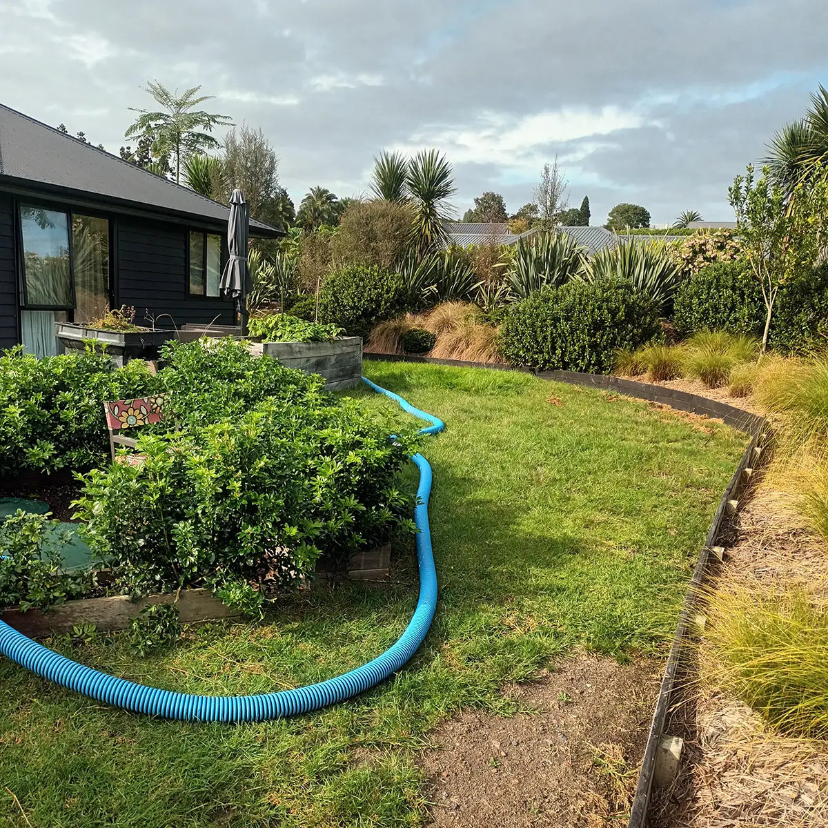 Septic tank pumping at a Kerikeri property